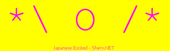 Japanese Excited Color 3