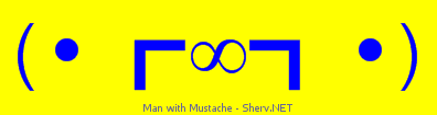 Man with Mustache Color 1