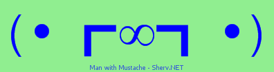 Man with Mustache Color 2