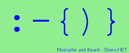 Mustache and Beard Color 2