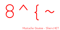 Mustache Goatee 44444444