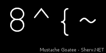 Mustache Goatee Inverted