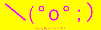 Saying Bye Color 3