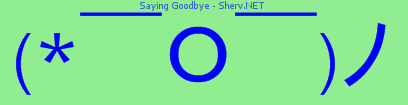 Saying Goodbye Color 2