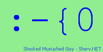 Shocked Mustached Guy Color 2