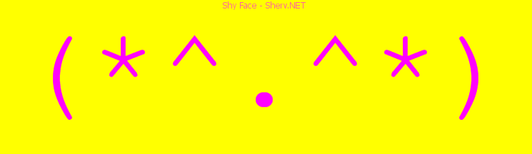 Shy smiley code
