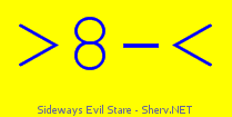 Sideways Evil Stare Color 1