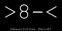 Sideways Evil Stare Inverted