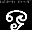 Skull Symbol Inverted