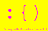 Smiley with Mustache Color 3