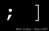 Wink Smiley Inverted