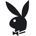A black version of the Playboy Bunny logo