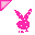 pink playboy bunny glitter cursor