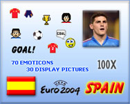 Euro 2004 Spain Emoticons and Display pictures