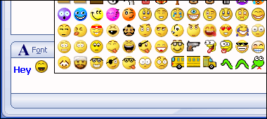 Screenshot of EZ Emoticons