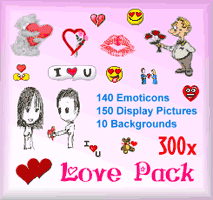 Love MSN Emoticons + MSN Display Pictures
