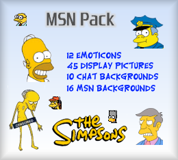 MSN Display Pictures - MSN Emoticons - Simpsons MSN Pack