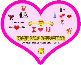 Screenshot of Love Emoticons