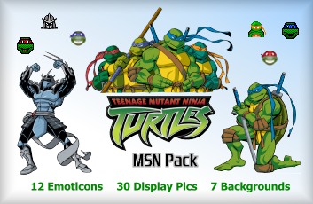 TMNT Emoticons and Display Pictures