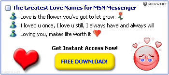 Valentine's Day Love MSN Names - Free Download!