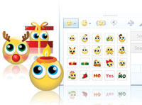 Animated Christmas emoticons