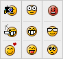 Golden MSN Emoticons - 55 Free MSN Emoticons