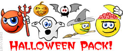 Halloween Display Pictures and Emoticons