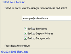 Backup Emoticons, Display Pictures and MSN Backgrounds!