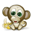 Funny monkey icon